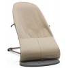 Lehátko Babybjorn Balance Soft cotton Khaki/Beige , tmavě šedá konstrukce