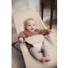 Lehátko Babybjorn Balance Soft cotton Khaki/Beige , tmavě šedá konstrukce