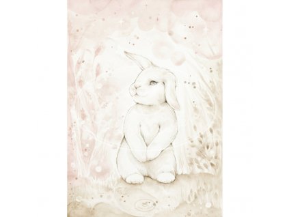 plakat lovely rabbit 18x24 01