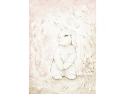 plakat lovely rabbit 50x70 01