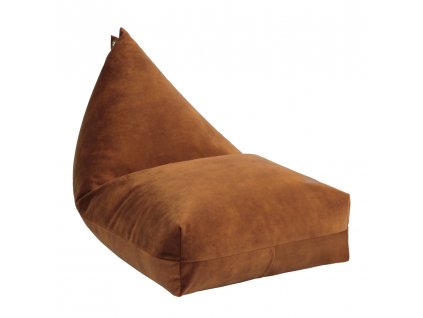 toffee velvet beanbag