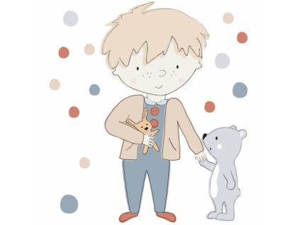 teddy szary naklejka. naklejka dla dzieci. dekoracje pokoju