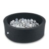 Suchý bazének + 400 ks kuliček kulatý, grafitový (Rozměr 90x40 cm)