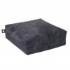 square pouf velvet graphite