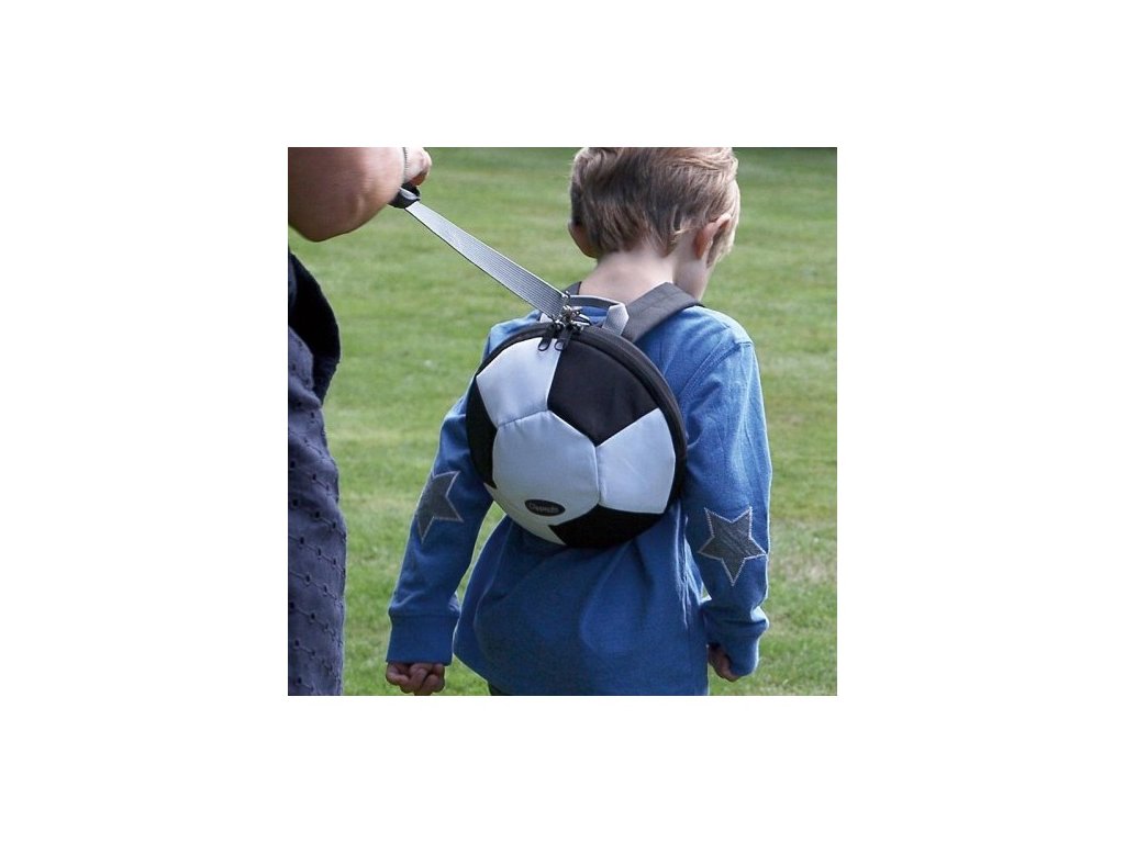 CLIPPASAFE Dětský batoh s odnímatelným vodítkem - FOOTBALL modrý - Baby  Dráček
