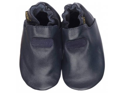 BOUMY & LAMBSKIN Insole NAVY zimní capáčky  s kožíškem modré (23/XL)