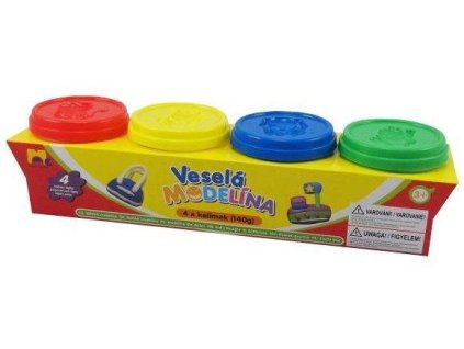 mac toys vesela modelina 4 kusy x 140g zakladni 5