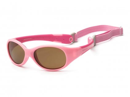 KOOLSUN FLEX 3+ Dětské sluneční brýle tř.1, kat 3, 3 - 6 let - PINK růžové