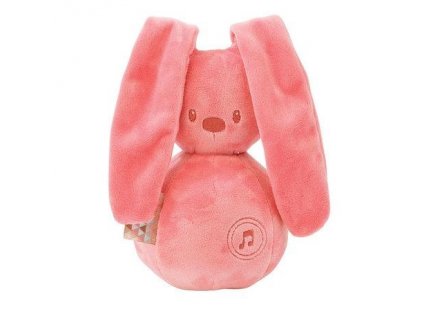 13540 nattou hracka plysova hudebni zajicek lapidou 28cm coral