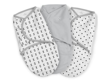 14044 summer infant zavinovacka swaddleme xo grey sada 3ks sede