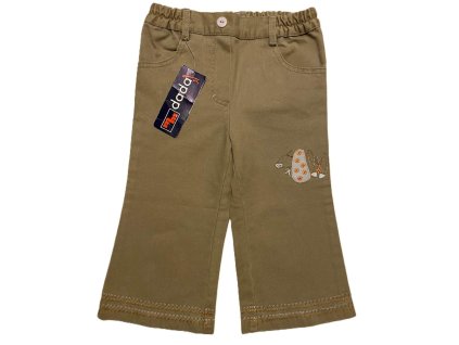 mm dada kalhoty divci s vysivkou hnede