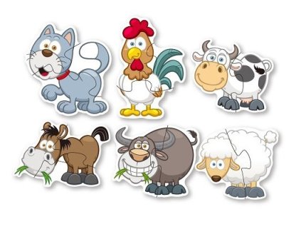 rappa puzzle farma velka zvirata domaci 6ks