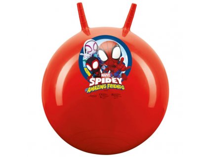 158463 john skakaci mic s usima spider man hopsadlo 50cm cerveny