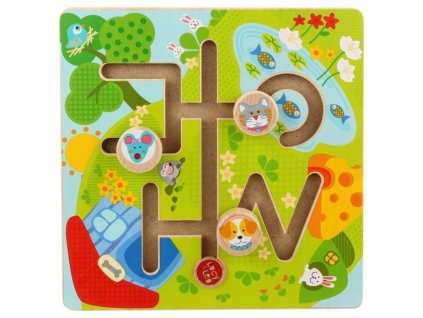 lucy leo slunne udoli dreveny motoricky labyrint 24m montessori