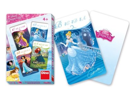 dino disney krasne princezny karetni hra kvarteto 1