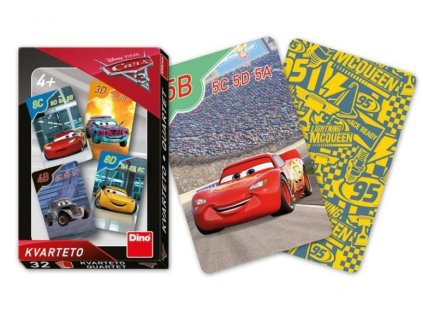 dino disney cars 3 karetni hra kvarteto 1