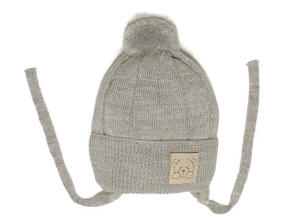 42 683 AJS zimni cepice meda svetle seda