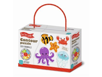 kids do outline puzzle morska zvirata 12m