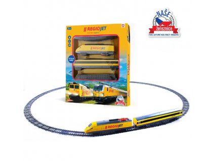 160548 rappa sada vlak regiojet s kolejemi 4 5 m se zvukem se svetlem