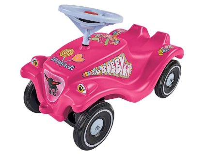 161142 big auto odstrkovadlo odrazedlo bobby car classic candy pink se zvukem 12m