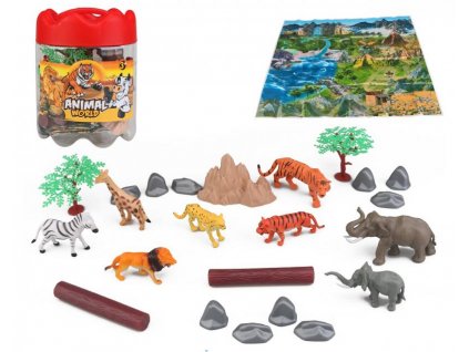 161367 mac toys zviratka safari set 21 ks v boxu