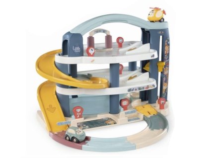 smoby 140203 little smoby dvoupatrova garaz s vytahem a doplnky 18m