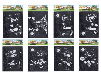 161526 wiky vyskrabovaci obrazek krtek 19x26cm mix druhy