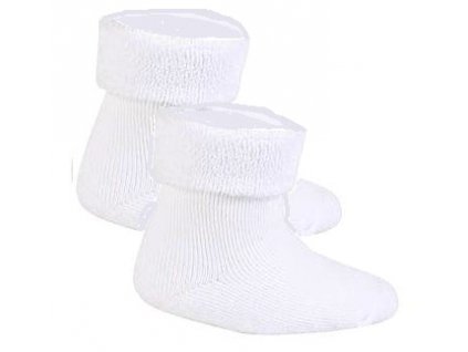 WOLA Zimní kojenecké froté ponožky white 56-62cm/15-17/ Bílé