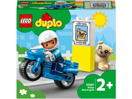 162789 1 lego duplo 10967 policejni motorka