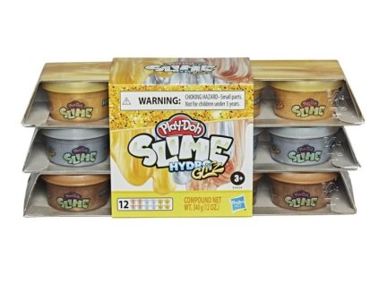 hasbro play doh tekuty poklad baleni 12ks s hydroglitz slizem