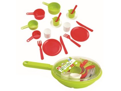 ecoiffier panev s nadobim chef cook s 18 doplnky 18m