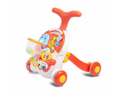 167379 toyz detske hrajici edukacni choditko stolecek 2v1 spark orange