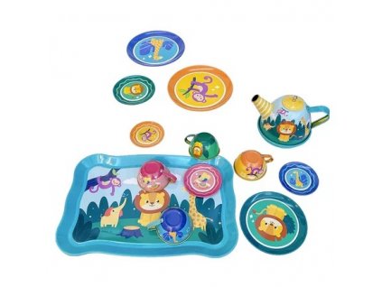 168204 cajovy set plechovy se zviratky