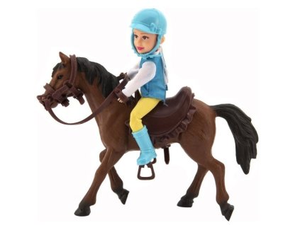 zokej panenka panacek s konem 20cm 1