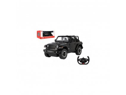 169413 rastar auto r c jeep wrangler rubicon cerny 29cm 2 4ghz na dalk ovl na baterie