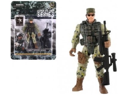 Voják figurka se zbraní plast 10cm