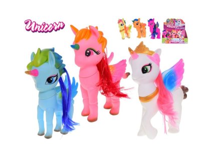 169503 konik jednorozec s kridly cesaci s hrebenem 15x20cm 1 kus