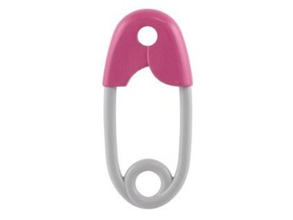 Teddies chrastítko špendlík plast 12cm růžovošedé