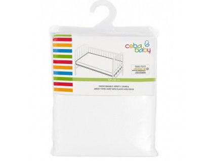17599 1 ceba baby prosteradlo 120x60cm jersey napinaci bile