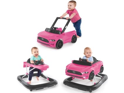 bright starts choditko 3v1 ford mustang pink 6 m