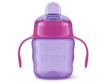 854364 Philips AVENT Hrneček pro první doušky Classic 200 ml s držadly dívka