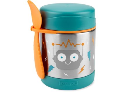 skip hop spark style termoska na jidlo se lzickou vidlickou robot 325 ml 3r