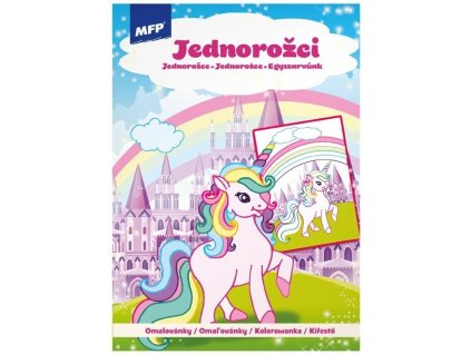 MFP Omalovánky A4 Jednorožci 3