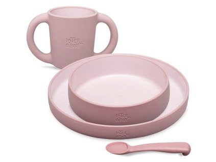 set42m 1 jidelni silikonovy set ruzovy