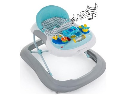 PETITE&MARS Chodítko se zvukem Monty Chevron Blue