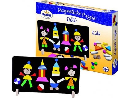 Detoa Magnetické puzzle děti v krabici 33x23x3,5cm