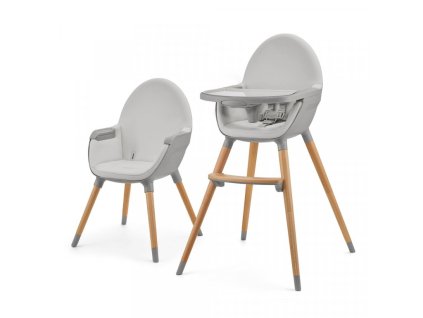 kinderkraft fini2 zidlicka jidelni grey