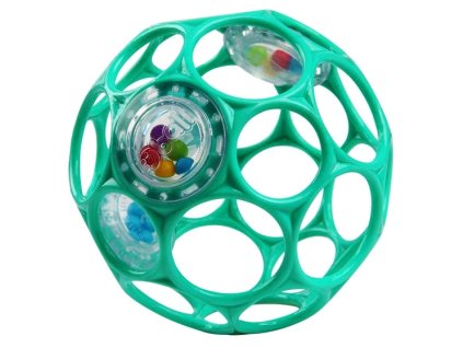 OBALL Hračka Oball RATTLE 10 cm tyrkys