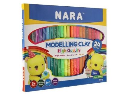 nara modelina plastelina 1000g 24ks