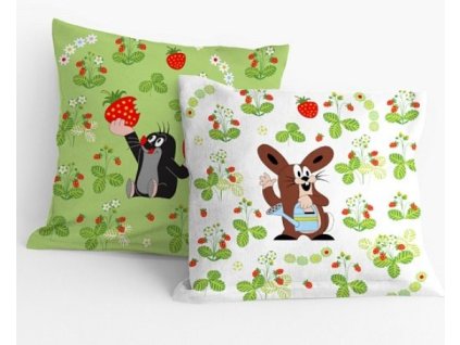 18895 matejovsky povlak na polstarek 40x40cm krtek na louce zeleny